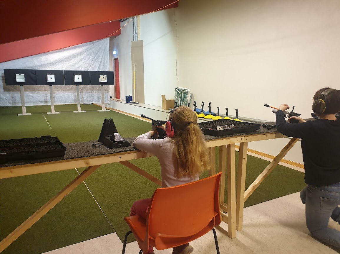 Trening pistol Fauske Idrettshall
