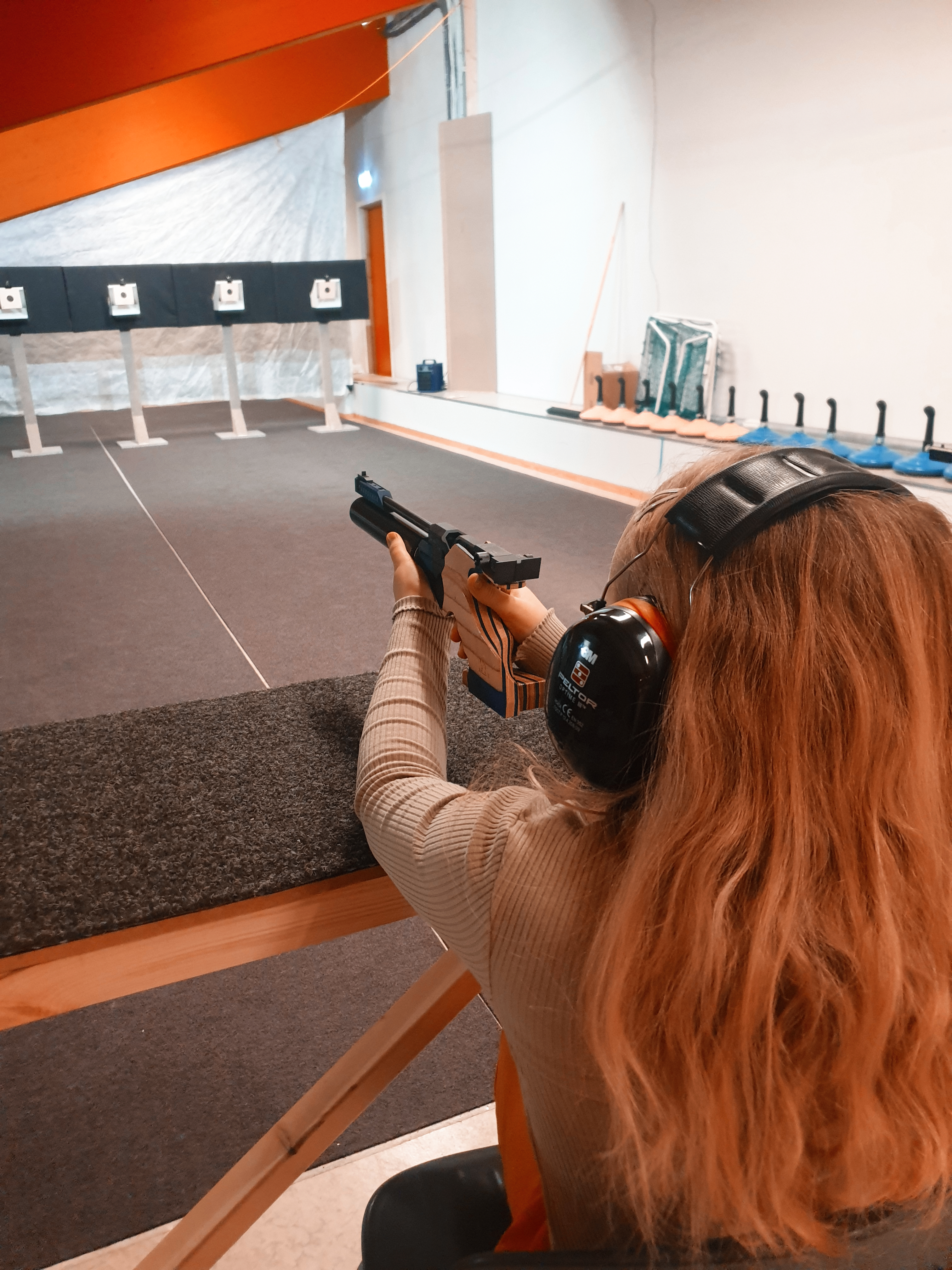Trening pistol Fauske Idrettshall
