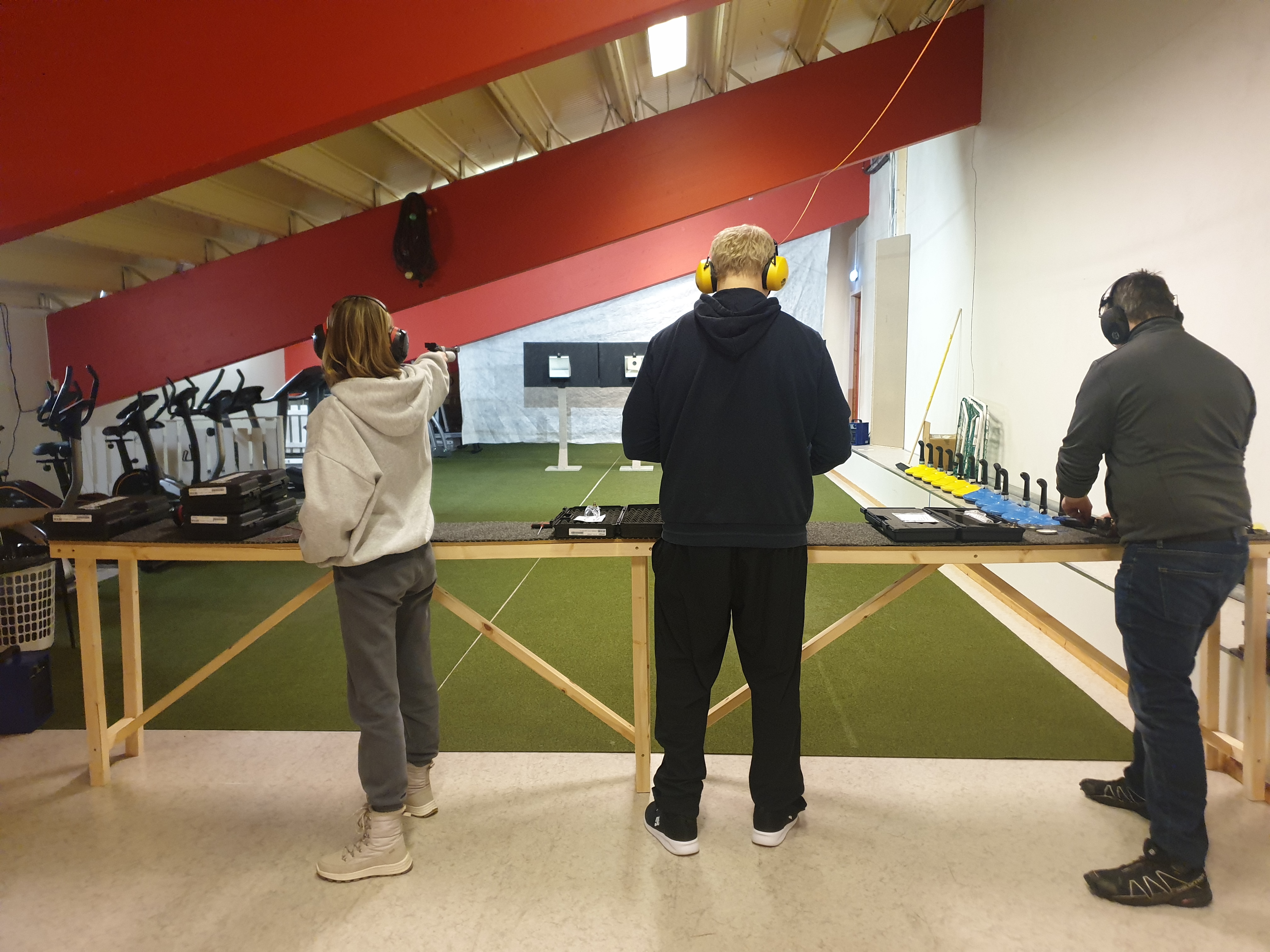 Trening pistol Fauske Idrettshall